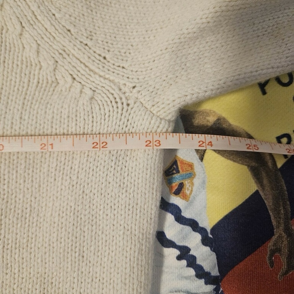 Polo by Ralph Lauren Cream Crest Turtleneck Sweater - Picture 3 of 11